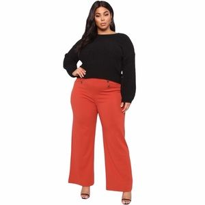 Sold! Button Detail Wide Leg Pants
